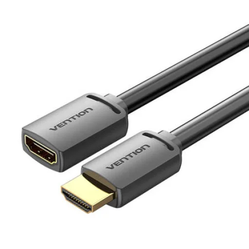 HDMI 2.0 apa - HDMI 2.0 anya hosszabbító kábel Vention AHCBD 0,5m, 4K 60Hz, (Fekete) - 1