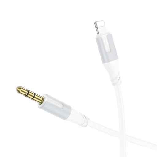 Borofone adapter BL19 audio jack 3,5 mm - Lightning kábel 1m fehér - 2