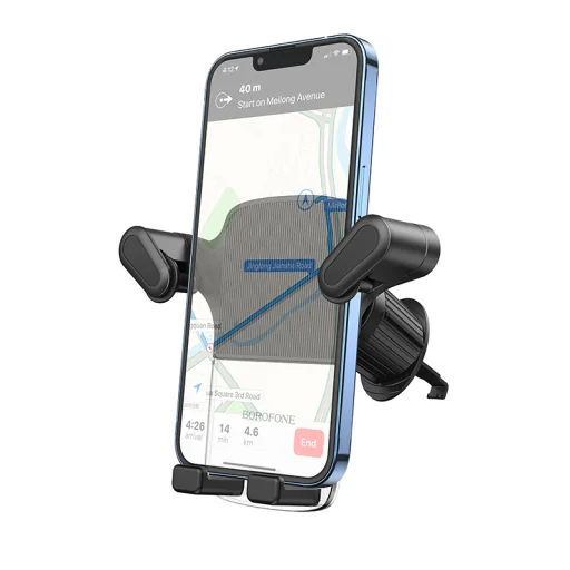 Borofone BH86 Crystal Ice autós telefontartó szellőzőre fekete - 6