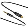 Baseus Yiven USB-C - 3.5 mm-es mini jack audio kábel, 1.2 m (fekete) thumbnail