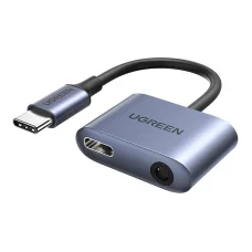 UGREEN CM231 audioadapter USB-C - mini jack 3,5 mm (szürke)
