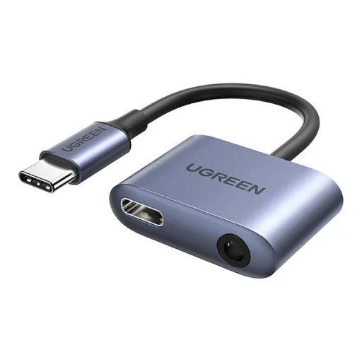 UGREEN CM231 audioadapter USB-C - mini jack 3,5 mm (szürke) - 1