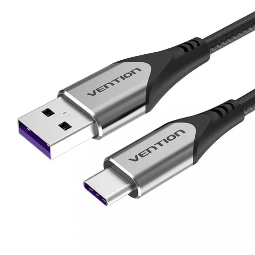 Vention COFHG USB-C - USB 2.0 kábel 5A 1.5m (szürke) - 1