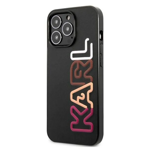 Eredeti Pouch KARL LAGERFELD Multipink Brand KLHCP13LPCOBK iPhone 13 Pro tok Fekete - 2