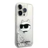 Original Pouch KARL LAGERFELD Glitter Choupette Head KLHCP14XLNCHCS tok iPhone 14 Pro Max ezüst thumbnail