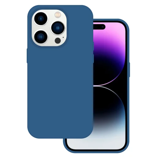 Tel Protect Szilikon Premium tok iPhone 14 Pro Max navy - 1