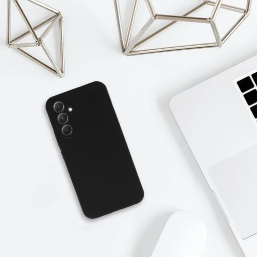 Tel Protect Silicone Premium tok Samsung Galaxy A14 4G/5G fekete - 7