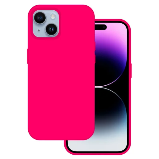 Tel Protect Szilikon Prémium iPhone 15 Plus tok rózsaszín - 1