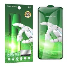 Borofone Diamond Armor 5D teljes kijelzős íves üvegfólia iPhone 15 - 10 darab
