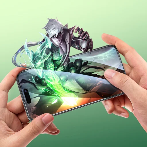 Borofone edzett üveg BF8 Diamond Armor Full Screen 5D Large Arc iPhone 14 Pro - 10 darab, üvegfólia - 6