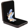 Original Case GUESS - kemény tok Leather 4G Triangle Strass GUHCZF5P4TDPW Samsung Galaxy Z Flip 5 Barna tok thumbnail