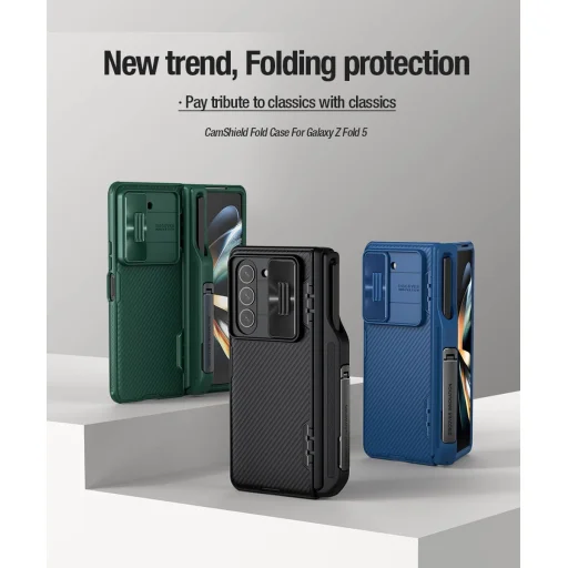 Nillkin CamShield Fold tok Samsung Galaxy Z Fold 5 5G zöld (tolltartóval) - 8