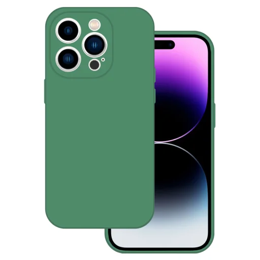 Tel Protect Silicone Premium tok iPhone 15 Pro Max dark green - 1