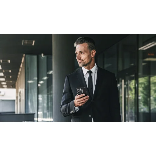  iPhone 15 Plus fekete Benks Etui Magnetic Armor Air Kevlar Metal Frame 600D tok - 11