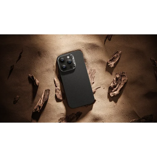  iPhone 15 Plus fekete Benks Etui Magnetic Armor Air Kevlar Metal Frame 600D tok - 10