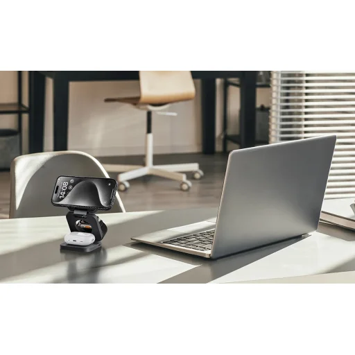  iPhone 15 Pro fekete Benks Etui Magnetic Montage Kevlar 600D+1500D tok - 12