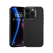  iPhone 15 Pro Max Fekete Benks Magnetic Leather tok