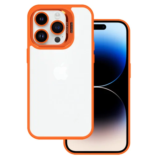 Tel Protect kitámasztós tok + kameraüveg (lencse) iPhone 11 Pro Max narancssárga - 2