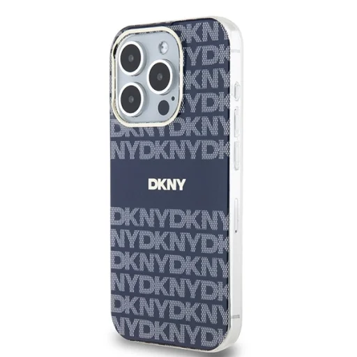 Original Case DKNY keménytok IML Mono & Stripe MagSafe DKHMP15XHRHSEB iPhone 15 Pro Max kék tok - 2