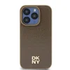 Original Case DKNY hardcase bőr Monogram mintás Fém Logó MagSafe DKHMP15XPSHRPSW tok iPhone 15 Pro Max barna - 3