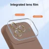Soft Silicone Lens tok iPhone 15 Plus barna thumbnail