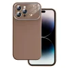 Soft Silicone Lens tok iPhone 15 Plus barna thumbnail