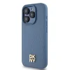 Original Case DKNY hardcase bőrtok monogram minta fém logó MagSafe DKHMP15LPSHRPSB iPhone 15 Pro kék tok thumbnail