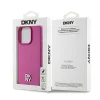Eredeti Case DKNY kemény tok, Bőr Monogram Minta Fém Logó MagSafe DKHMP15LPSHRPSP iPhone 15 Pro rózsaszín tok thumbnail