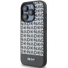 Original Case DKNY keménytok bőr nyomtatott mintával fém logóval MagSafe DKHMP15XPSOSPK iPhone 15 Pro Max fekete tok thumbnail