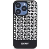 Original Case DKNY keménytok bőr nyomtatott mintával fém logóval MagSafe DKHMP15XPSOSPK iPhone 15 Pro Max fekete tok thumbnail