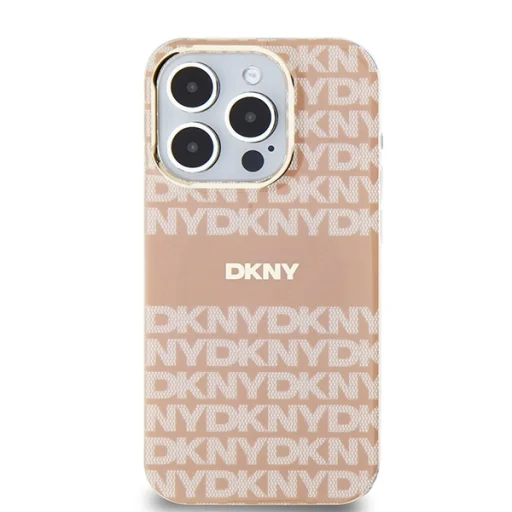 Eredeti DKNY keménytok IML Mono & Stripe MagSafe DKHMP13LHRHSEP iPhone 13 Pro/13 rózsaszín tok - 3