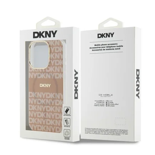 Eredeti DKNY keménytok IML Mono & Stripe MagSafe DKHMP13LHRHSEP iPhone 13 Pro/13 rózsaszín tok - 8