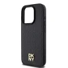 Original Case DKNY bőrtok Monogramminta Fém Logó MagSafe DKHMP15LPSHRPSK iPhone 15 Pro fekete tok thumbnail