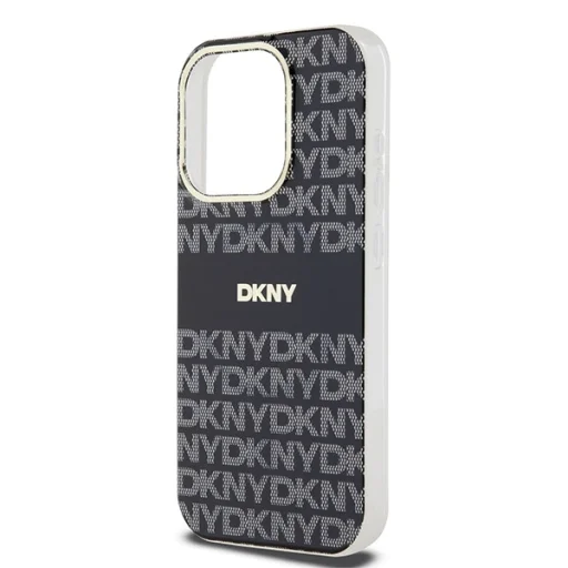 Eredeti DKNY keménytok IML Mono & Stripe MagSafe DKHMP14XHRHSEK iPhone 14 Pro Max-hoz fekete tok - 6