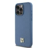 Original Case DKNY keménytok Bőr Monogramm Minta Fém Logó MagSafe DKHMP15XPSHRPSB iPhone 15 Pro Max tok kék - 2