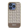 Eredeti DKNY hardcase bőr nyomott mintás fém logóval MagSafe DKHMP15XPSOSPW iPhone 15 Pro Max tok barna - 3