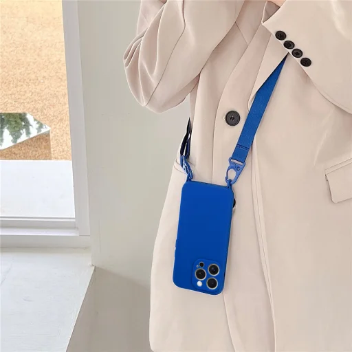 Pántos Szilikon Tok iPhone 13 Pro Max design 2 kék tok - 6