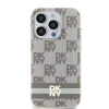 Original Case DKNY hardcase IML Checkered Mono Pattern & Printed Stripes MagSafe DKHMP15XHCPTSE tok iPhone 15 Pro Max-hoz beige - 3