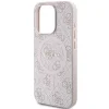 Eredeti GUESS keménytok 4G Collection Leather Metal Logo MagSafe GUHMP14XG4GFRP iPhone 14 Pro Max-hoz rózsaszín tok thumbnail