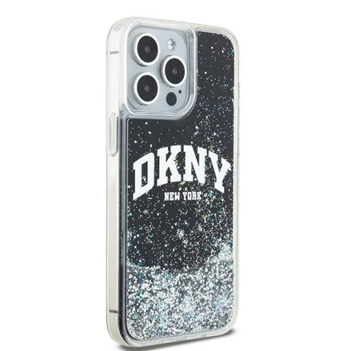 Eredeti DKNY kemény tok folyékony csillogás nagy logóval DKHCP13XLBNAEK iPhone 13 Pro Max fekete tok - 4