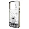 Original Pouch KARL LAGERFELD keménytok Liquid Glitter Choupette KLHCP14LLKCNSK iPhone 14 Pro tok Átlátszó thumbnail