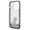 Original Pouch KARL LAGERFELD keménytok Liquid Glitter Choupette KLHCP14LLKCNSK iPhone 14 Pro tok Átlátszó thumbnail