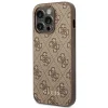 Original Case GUESS Hardcase 4G Metal Gold Logo GUHCP14LG4GFBR iPhone 14 Pro tok Barna thumbnail