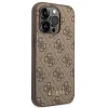 Original Case GUESS Hardcase 4G Metal Gold Logo GUHCP14LG4GFBR iPhone 14 Pro tok Barna thumbnail