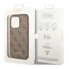 Original Case GUESS Hardcase 4G Metal Gold Logo GUHCP14LG4GFBR iPhone 14 Pro tok Barna thumbnail