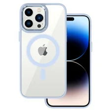 Tel Protect Mágneses Átlátszó tok iPhone 11 Pro Max Világoskék