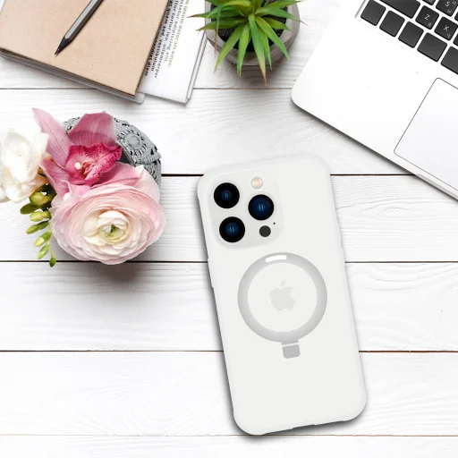 Tel Protect Magical Magsafe Állványos tok iPhone 13 Pro ezüst - 5