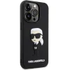 Original Pouch KARL LAGERFELD hardcase Rubber Ikonik 3D KLHCP14L3DRKINK tok for Iphone 14 Pro Black thumbnail