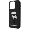 Original Pouch KARL LAGERFELD hardcase Rubber Ikonik 3D KLHCP14L3DRKINK tok for Iphone 14 Pro Black thumbnail