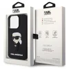 Original Pouch KARL LAGERFELD hardcase Rubber Ikonik 3D KLHCP14L3DRKINK tok for Iphone 14 Pro Black thumbnail